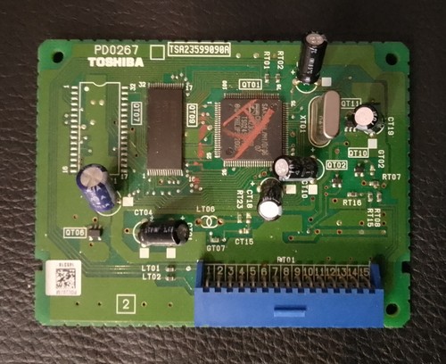 Toshiba pd0267 pcb rear - toshiba,