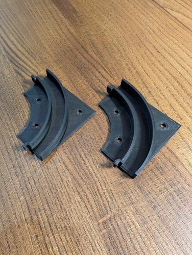 Tambour door track - track, corners