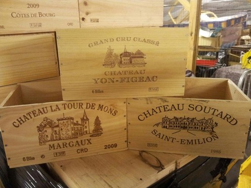 Wooden wine box crate - box,