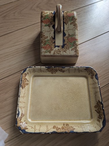 Bursley ware england butter - bursley,