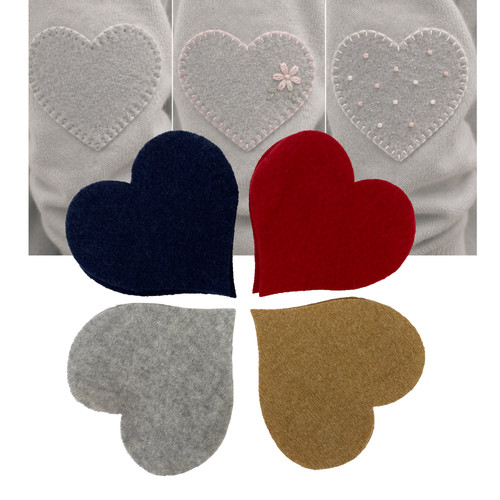 Heart shaped pure cashmere - heart,