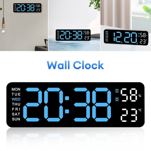 Digital led desk alarm clock - led,