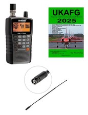 Handheld Scanner- Uniden UBC 125 XLTC + Airband Frequency Guide + MRW-125 Aerial