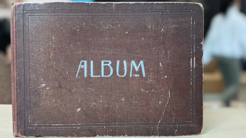 Antique postcard album 1910 - antique,