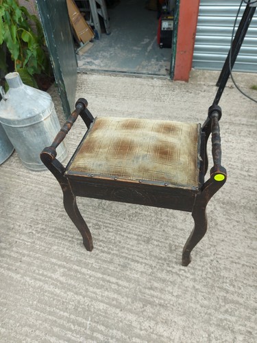 Edwardian piano stool