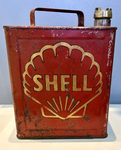 Vintage petrol can - vintage, liveried