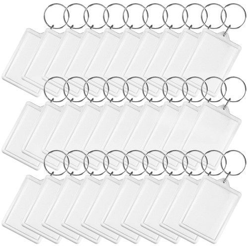 100pcs acrylic blank keyring - blank,