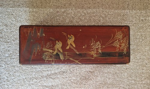 Vintage japanese red lacquer - vintage,