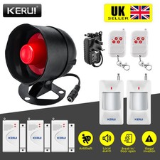 KERUI Wireless Security Burglar Door Alarm System Kit For Garage Shed House UK