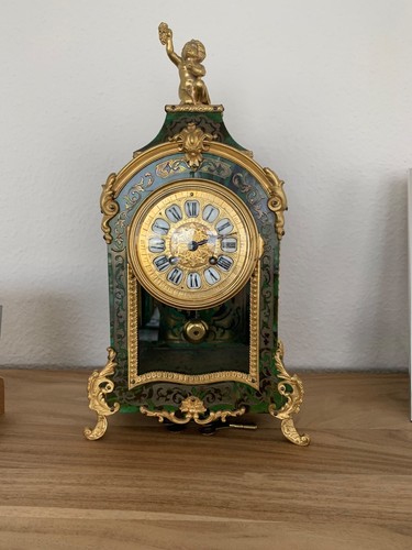 Antique mantel clock french - clock,