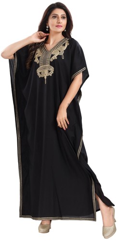 Women kaftan black viscose - women,