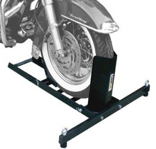 70271 Adjustable Motorcycle Wheel Chock Stand Heavy Duty 1800lb Weight