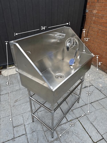 Stainless steel pet bath - stainless,