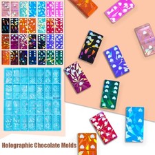 Holographic Chocolate Molds Resin Silicone Deep Thick Molds for Re W6S9 T1 M1I5