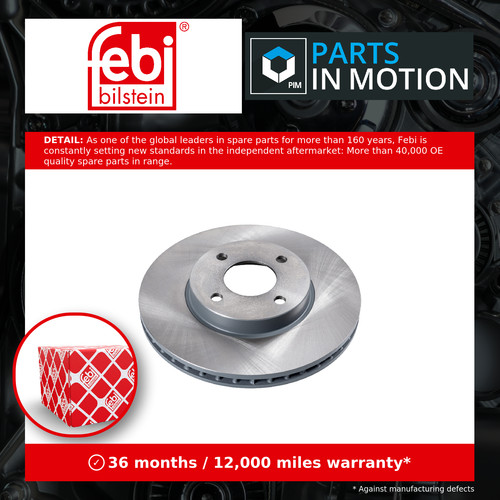 Brake discs pair vented - 2x,