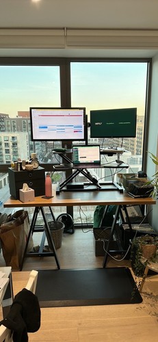 Ikea trestle desk - trestle, standing