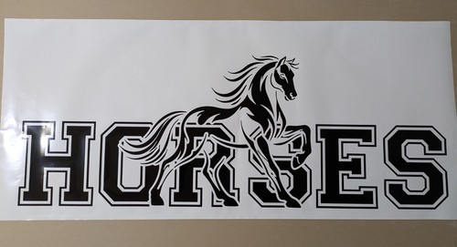 Horse lorry decal running - lorry,