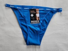 Bonds Ladies WRFL VB7 Directoire Blue Icons String Bikini Brief Size 12 New