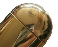 POLISHED BRASS  DOMED END