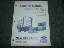 Ford New Holland Stackcruiser Bale Wagon 1075 Electronic Shop Service Manual xz