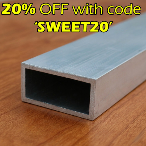 50x25mm aluminium rectangle - 50x25mm aluminium,