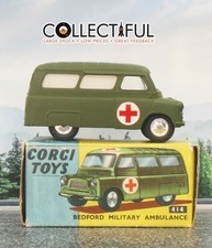 CORGI TOYS - #414- BEDFORD MILITARY AMBULANCE - DIECAST - IN ORIGINAL BOX  🔥
