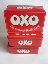 Vintage Style Oxo Cube Tins X