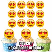 PRE-CUT Emoji Heart Eyes -