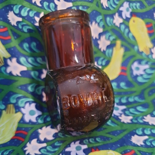 Vintage bovril 2oz amber brown - vintage,