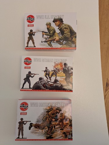 Airfix three full sets - 1:32,