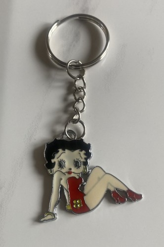 Betty boop red enamel charm - boop,