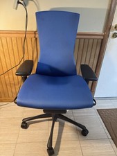 Herman Miller Embody Chair Berry Blue Rhythm Black Frame 2017 Warranty