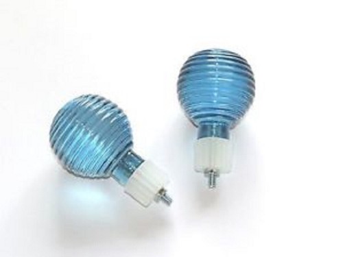 Finials curtain rail ends blue - rail,