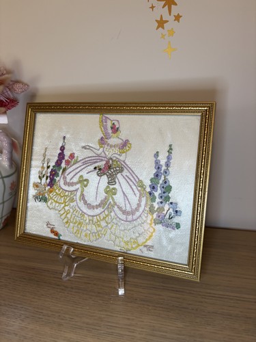 Vintage gilt framed - gilt, crinoline