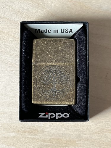 Genuin zippo brass tree of - ,