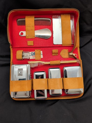 Vintage men travel grooming - travel,