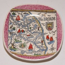 Britannia Designs 12.5cm Pin Dish - The Broads - Dartmouth Pottery Vintage