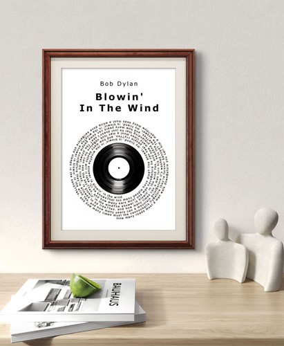 Bob dylan poster blowin - bob, in