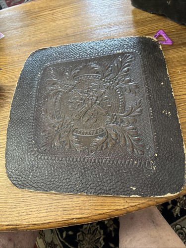 Tooled leather chair - tooled, seat
