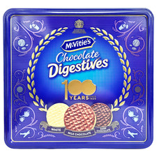McVitie's Chocolate Biscuits Digestives 340g, Milk Dark White Wheatmeal Biscuits