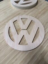 2 x VW 6mm Ply Logo Badge