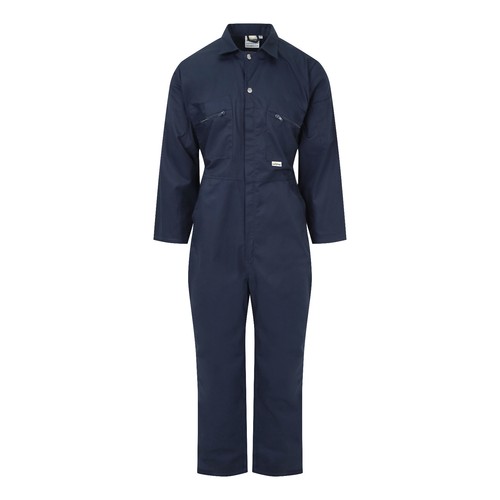 Ladies zip front boilersuit - front,
