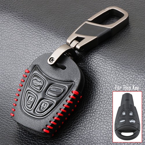 Leather car key fob - key, cover