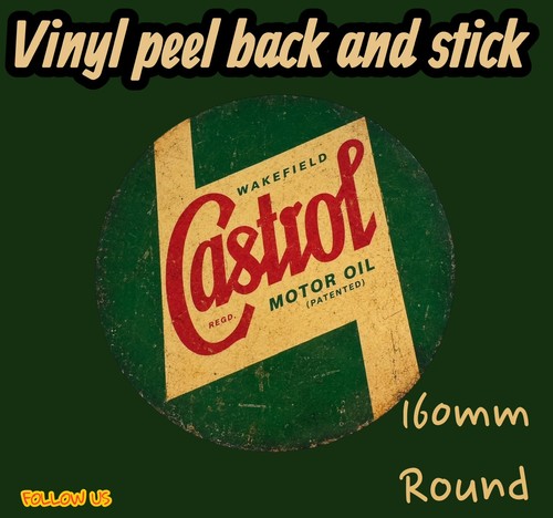 Castrol motor oil round - motor,