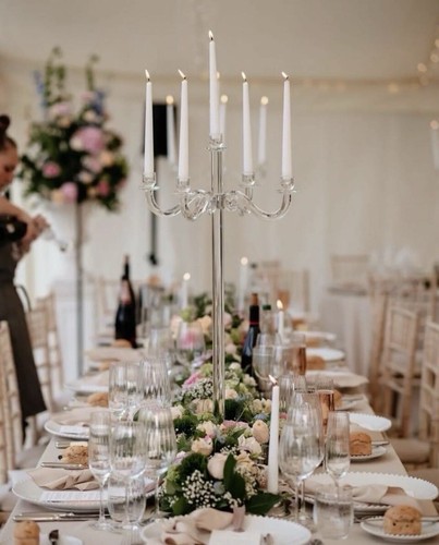 Crystal arm candelabras - 1,