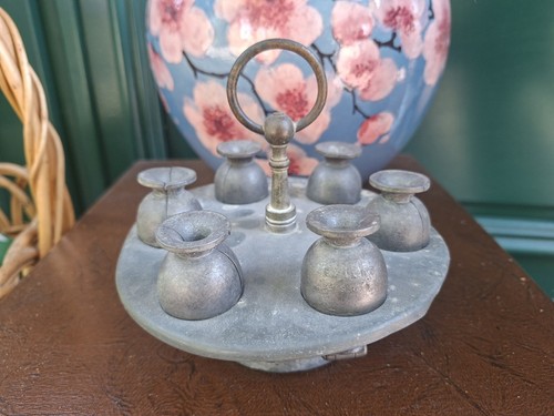 Antique tin egg mold - egg,