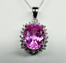 10K Solid White Gold Huge 3.5