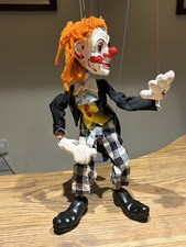 Pelham Puppets BENBO Clown Boxed Harrods Label Bright Paint & Good Strings