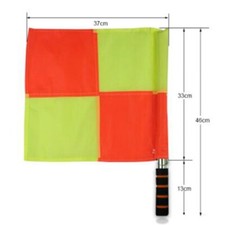 2pcs Premier Linesman Flags Set Football Rugby Hockey Training Referee Flags