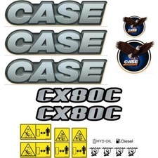 Decal Sticker Set Case CX80C Digger Excavator Decal Set